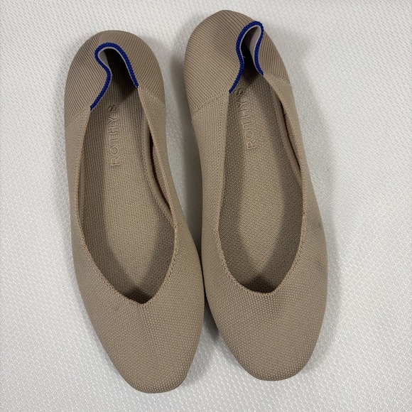 Rothy’s Shoes - Rothy's THE FLAT Round Toe Ballet Flats Women's‎ Size 9.5 Shoes Cream Color